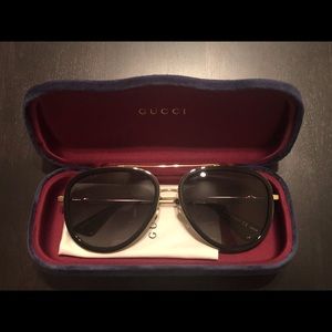 Authentic Gucci Aviator Polarized Sunglasses